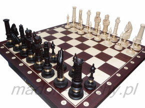 marmorista veistetyt shakkinappulat, magneetti, turnausvalmistaja Puola