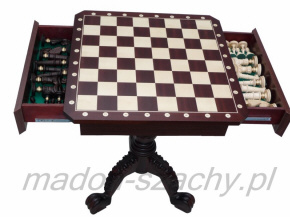 marmorista veistetyt shakkinappulat, magneetti, turnausvalmistaja Puola