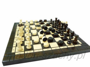 marmorista veistetyt shakkinappulat, magneetti, turnausvalmistaja Puola